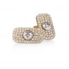Full Diamond Earrings -18K Gold, Wazna Jewellery, Dubai