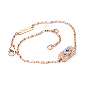 Full Diamond Bracelet 18K Gold, Wazna Jewellery, Dubai