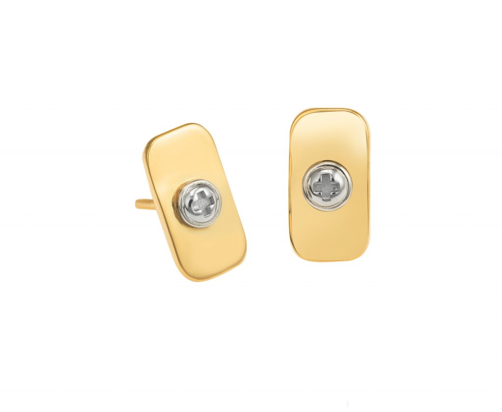 Earrings - 18K Gold, Wazna Jewellery, Dubai