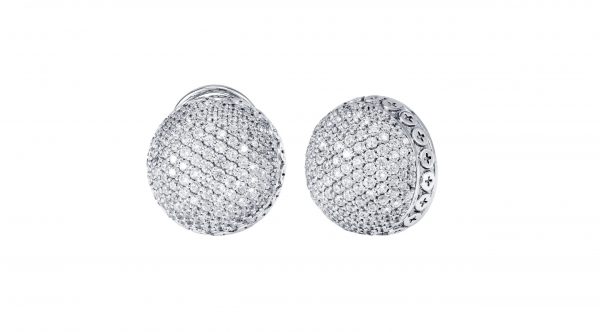 Full Diamond Earrings - 18K Gold