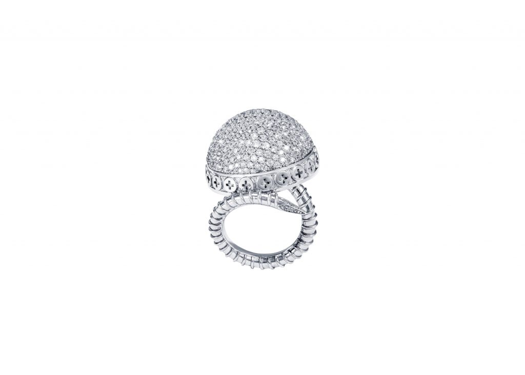 Full Diamond Ring – 18K Gold, Wazna Jewellery, Dubai