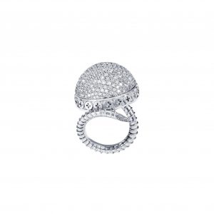 Full Diamond Ring – 18K Gold, Wazna Jewellery, Dubai