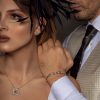 Full Diamond Earrings -18K Gold, Wazna Jewellery, Dubai