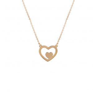 Heart Pendant 18K Gold, Wazna Jewellery, Dubai
