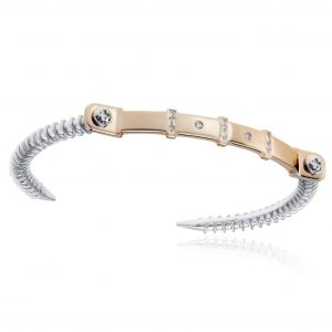 Diamond Bangle 18K Rose Gold, Wazna Jewellery, Dubai