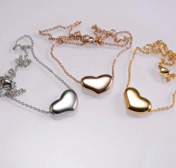 Fashion jewellery pendant stainless steel heart shape pendant