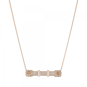Full Diamond Pendant 18K Gold(Strength Of Spirit)