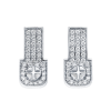 Full Diamond Earrings 18K Gold (Strength Of Spirit)