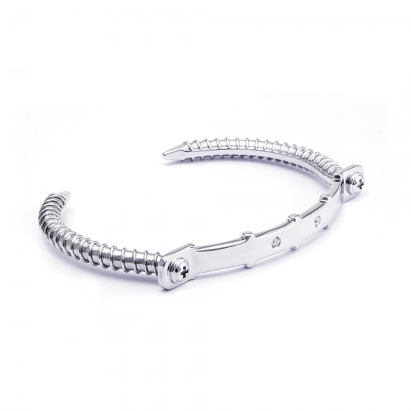 Diamond Silver Bangle