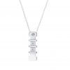 Diamond Silver Pendant 10mm. ( Strength of Spirit )