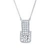 Full Diamond Pendant 18K Gold (Strength Of Spirit)