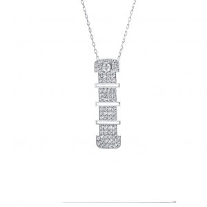 Full Diamond Pendant 10mm. - 18K Gold