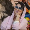 نظارة شمسية ميلانو وردية مربعة بعدسات زرقاء من وزنة للمجوهرات، دبي