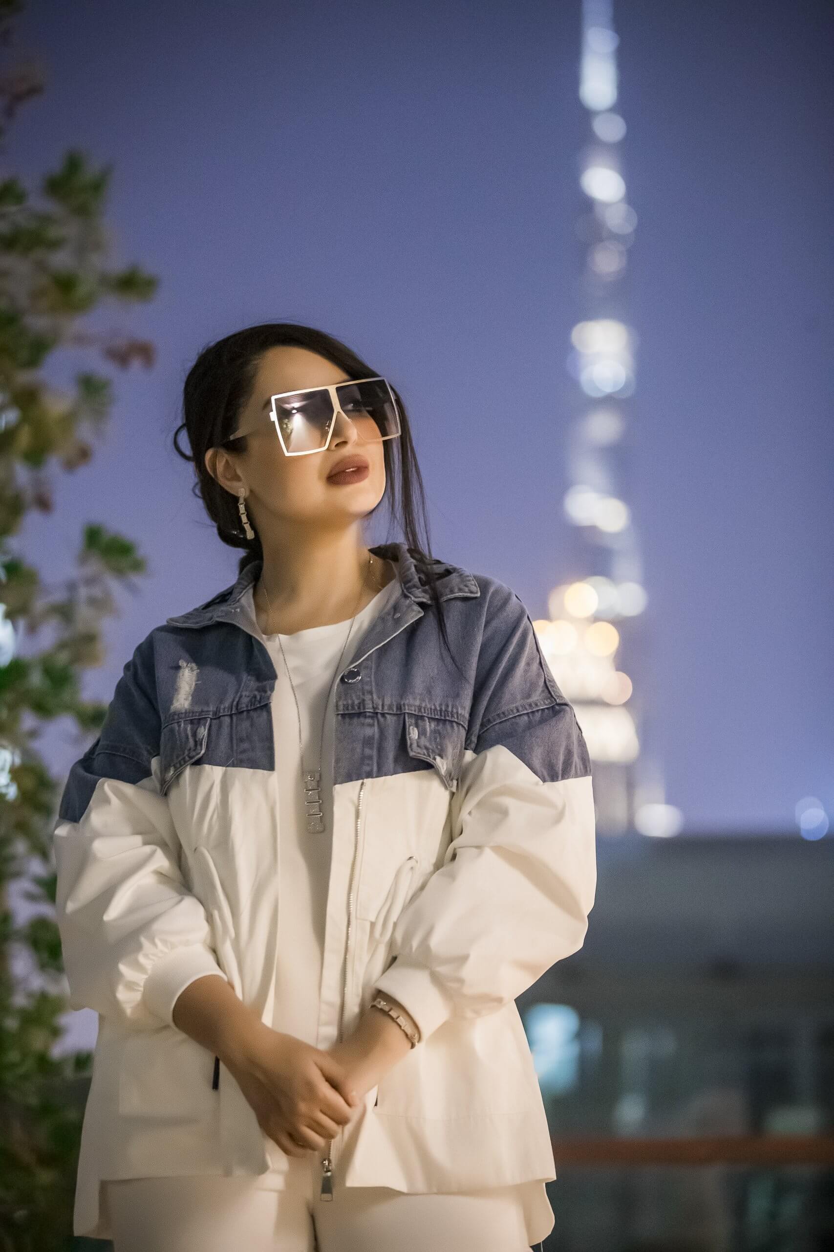 IMG_4587 نظارة شمسية ميلانو وردية مربعة بعدسات سوداء من وزنة للمجوهرات، دبي