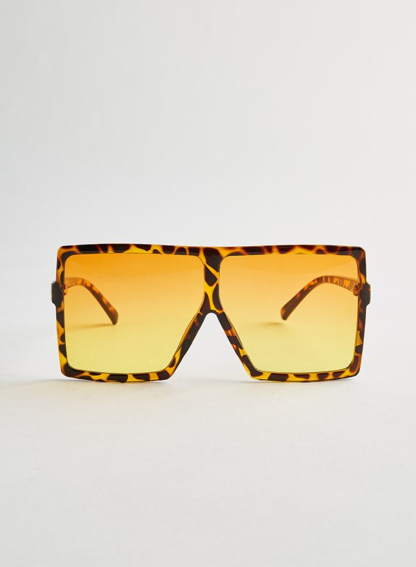VEGAS in Tiger Print Square Eyewear