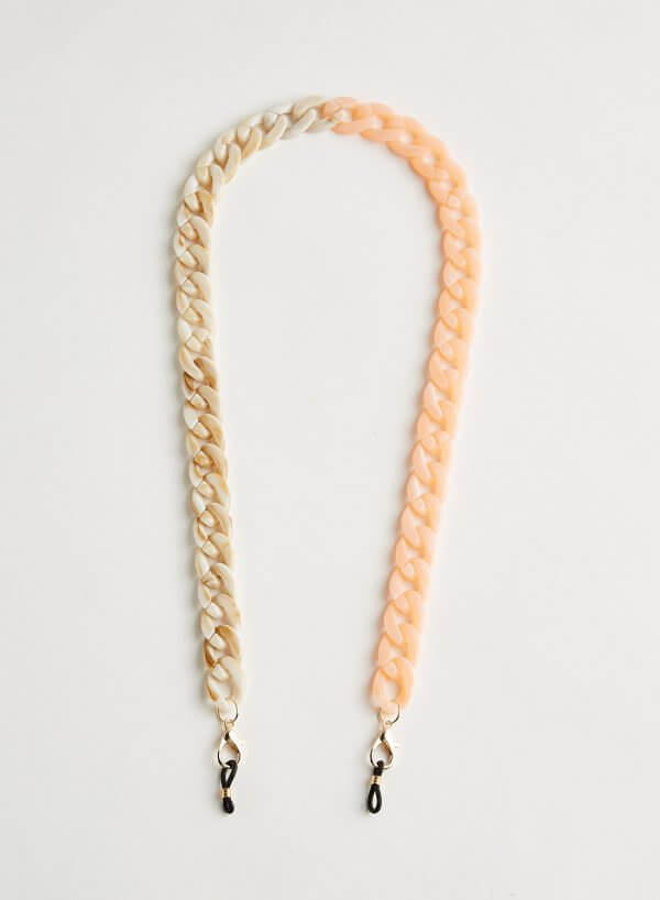 Wazna Sunglasses Chain Strap  two-toned Peachy/Beige Marble