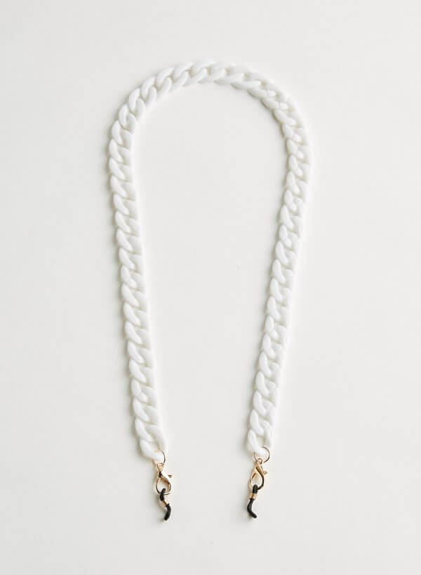 Wazna Sunglasses Chain Strap in White