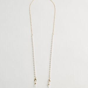 Wazna Beaded Pearl Sunglasses String in Black eyewear chain | Wazna Jewellery, Dubai