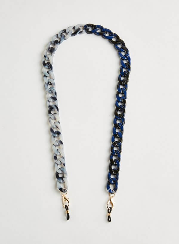 Wazna Sunglasses Chain Strap  two-toned Royal Blue Marble