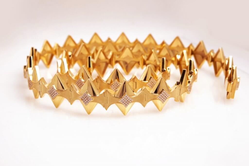 Diamond Belt - 18K Gold, Wazna Jewellery, Dubai