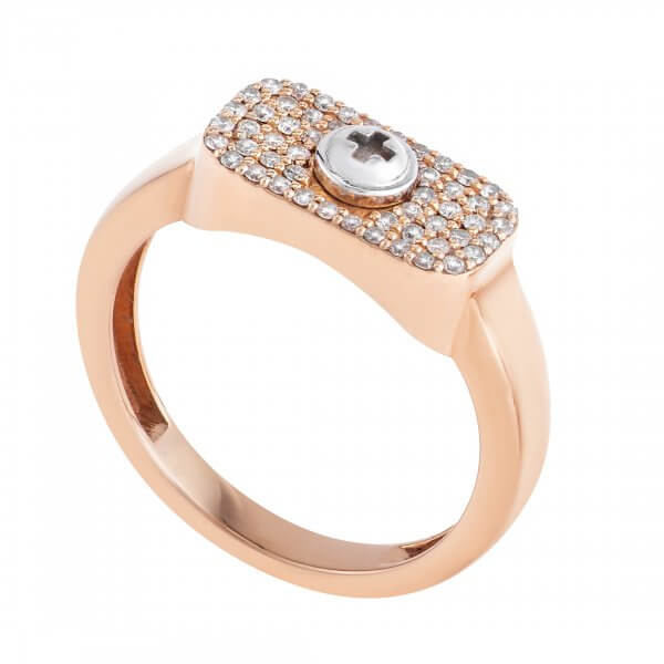 Full Diamond Ring 18K Gold