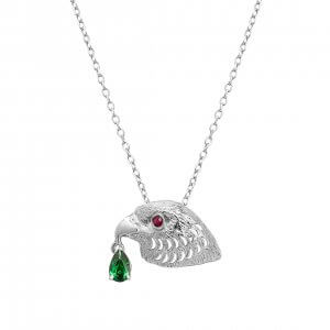 Falcon Pendant with Diamond White Gold 18K – M, Strength of Spirit collection | Wazna Jewellery, Dubai