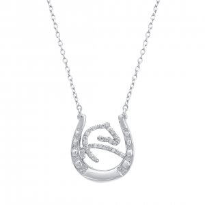 Horse Pendant with Diamond Yellow Gold | Wazna Jewellery, Dubai
