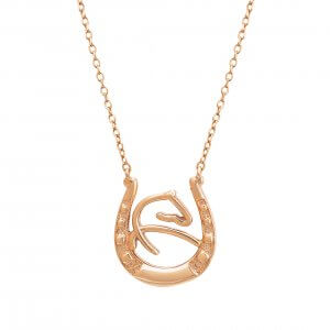 Horse Pendant 18K Yellow Gold | Wazna Jewellery, Dubai
